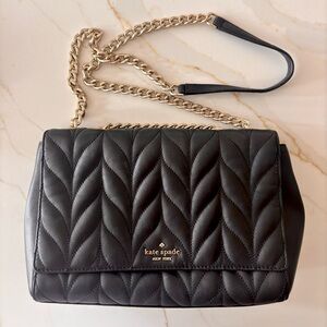 Kate Spade Black Quilted Crossbody Bag